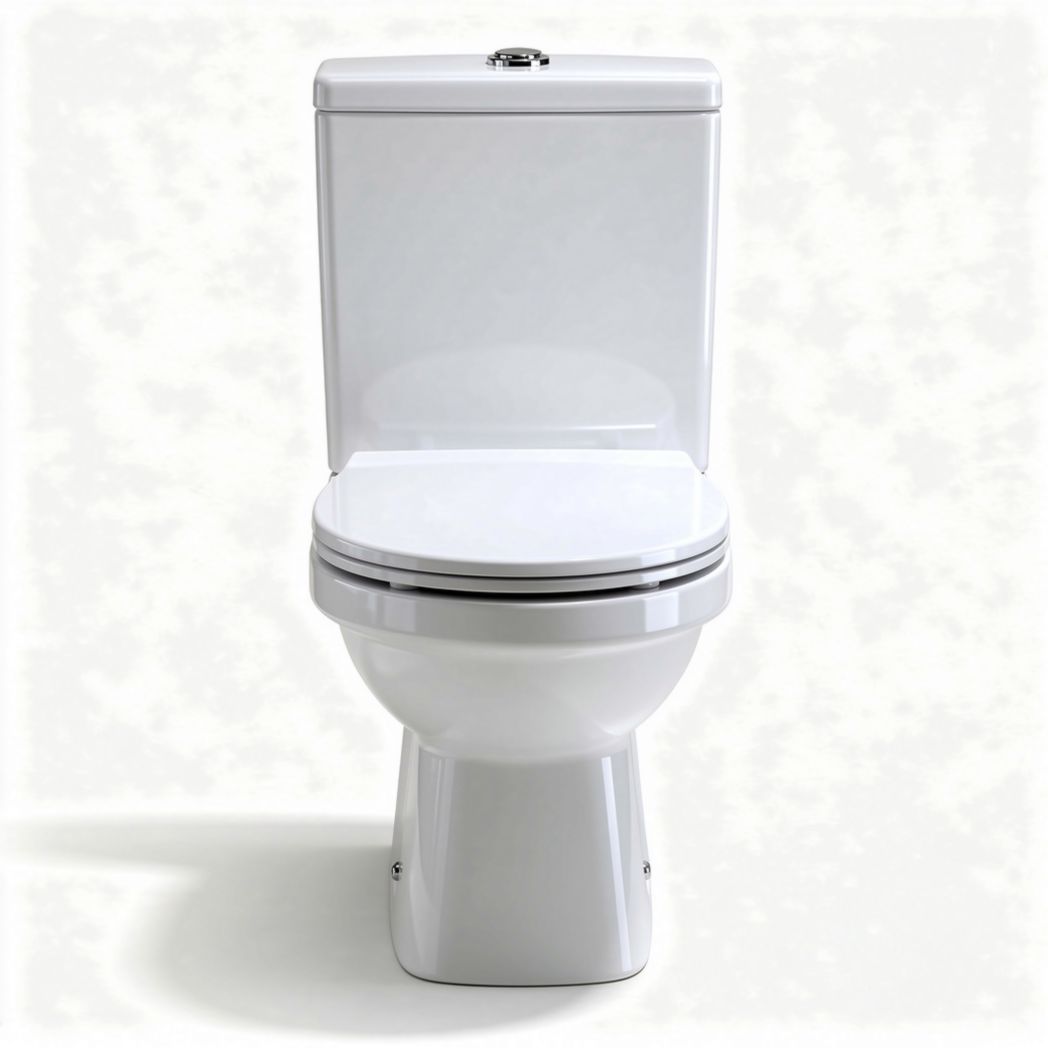 Vaso sanitário de cerâmica branco 70 x 38 x 75cm com caixa acoplada